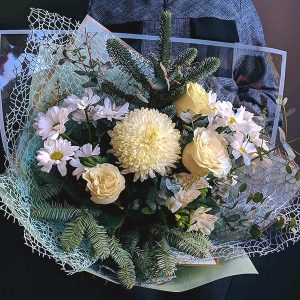 White Christmas bouquet